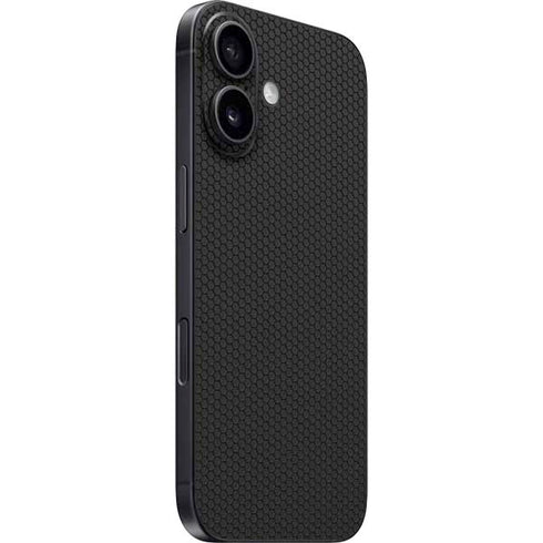 Specialty Vinyl Black Hex Texture iPhone 16 Plus Skin